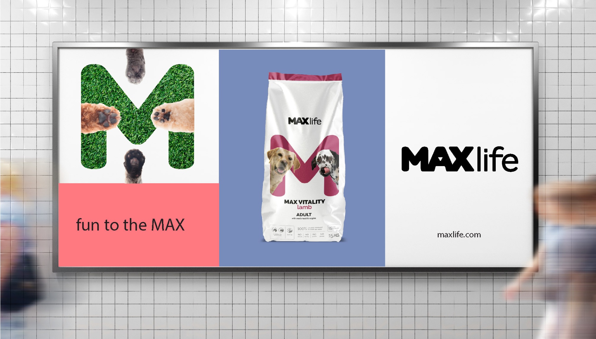 MaxLife subway billboard ad