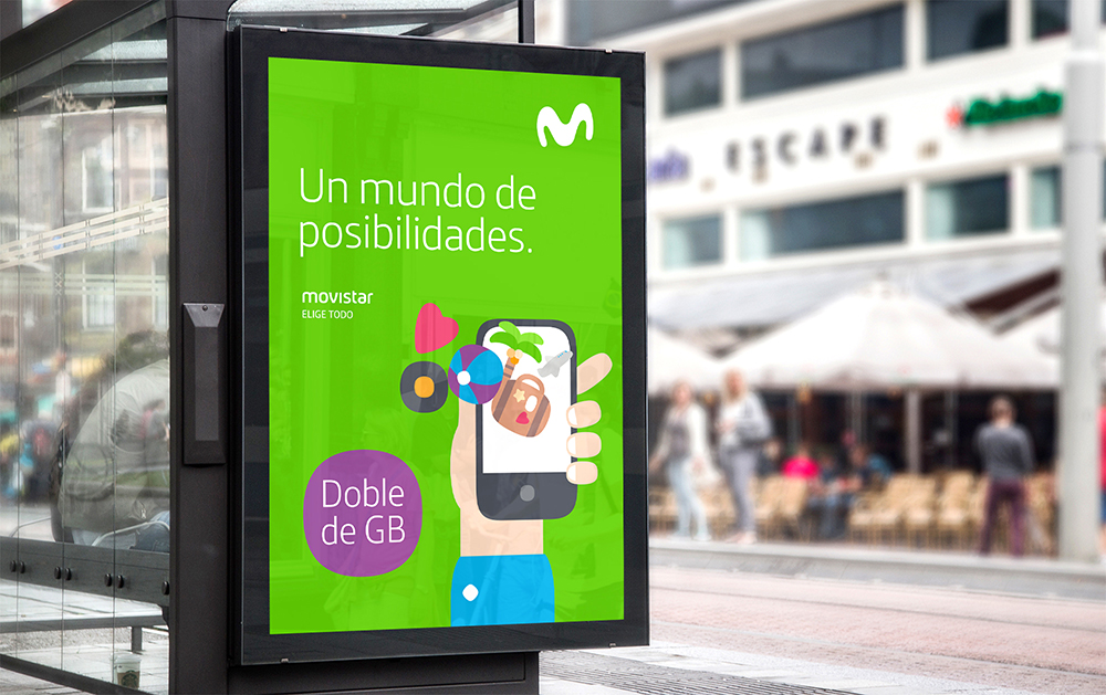 Movistar outdoor communication