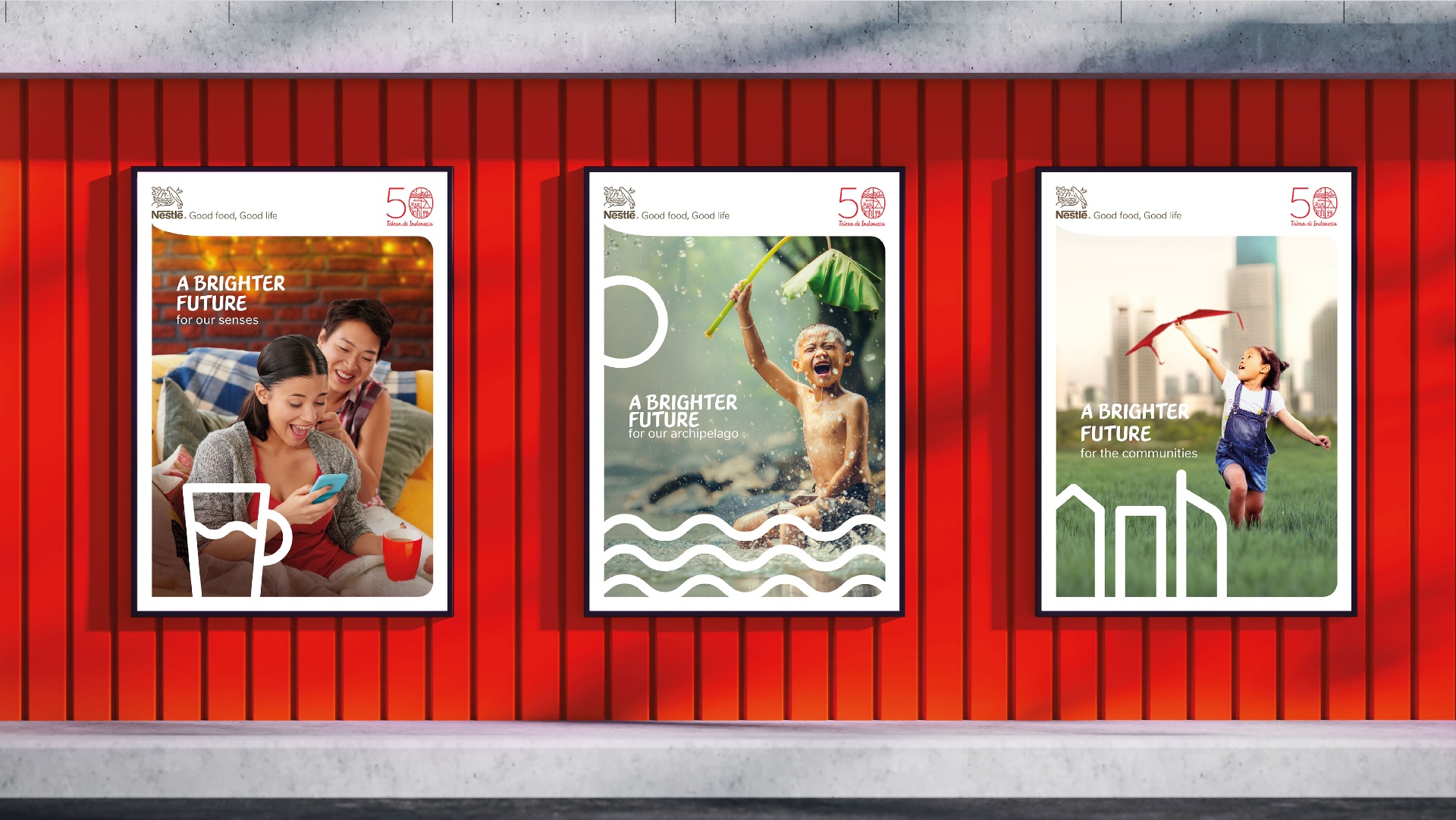 Nestlé A Brighter Future billboards