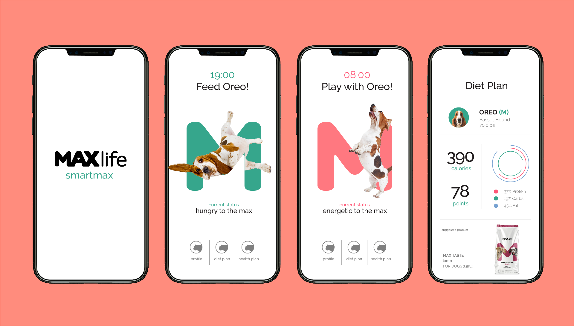 MaxLife smartmax app screens